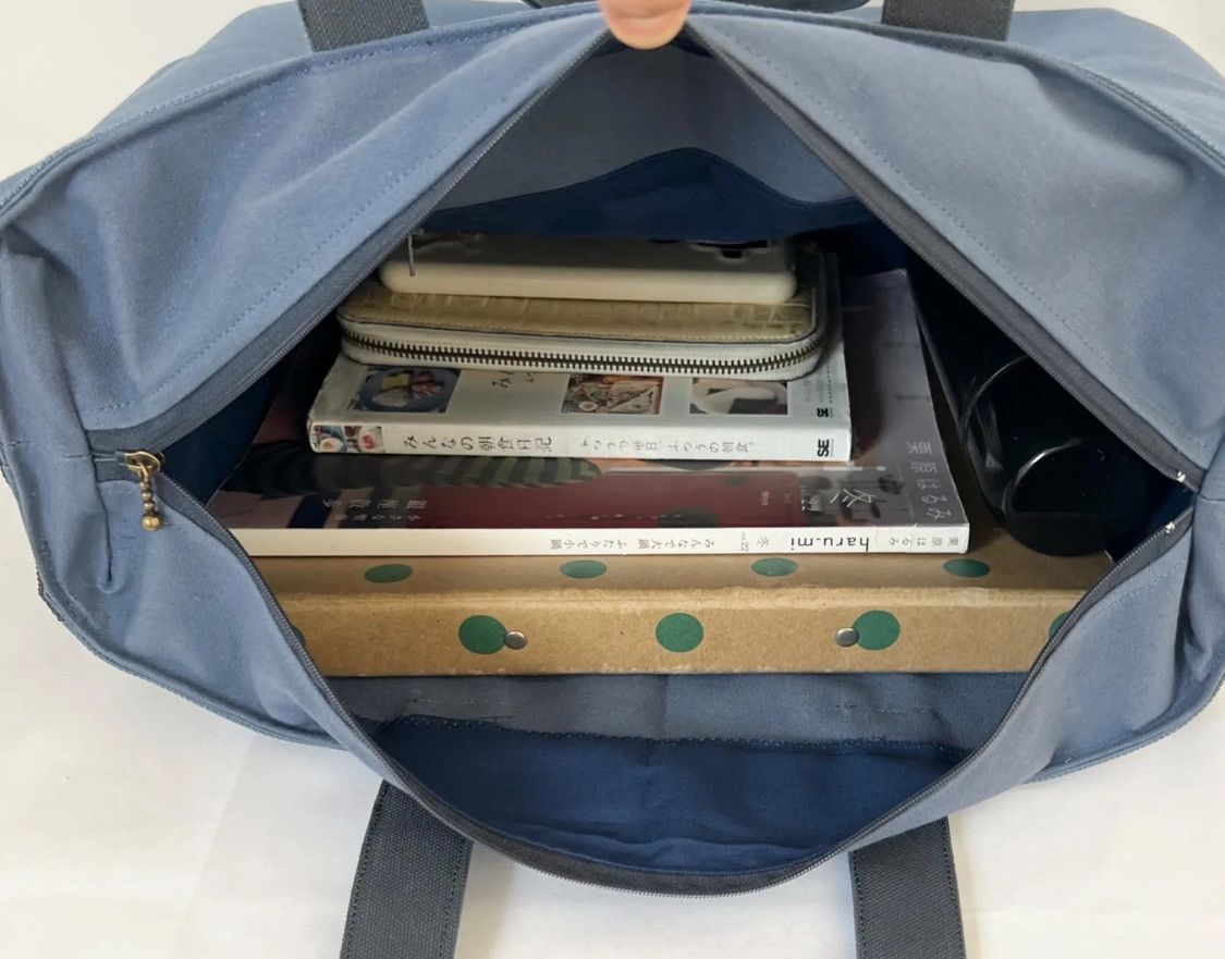 大きめトートバッグ 底板付き