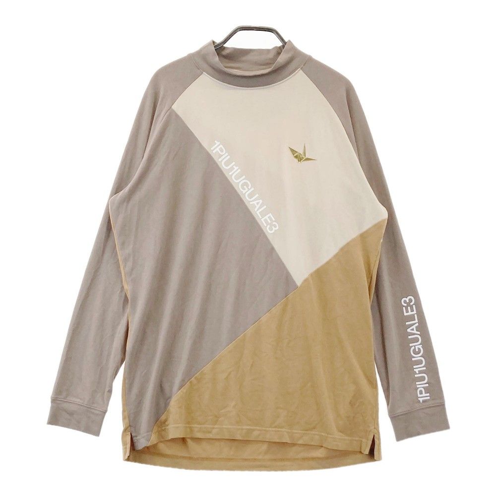 サイズ 5 1PIU1UGUALE3 GOLF 起毛 ハイネック 長袖Tシャツ ベージュ系 240101464429 ゴルフウェア メンズ ストスト