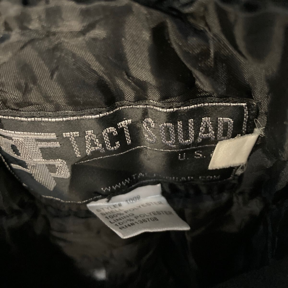 TACT SQUAD 中綿ジャケット タクトスクワッド XXL ブラック ビッグ 