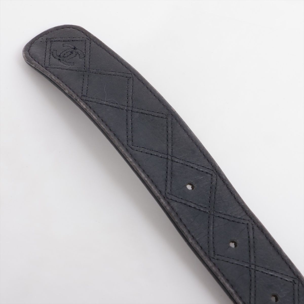 CHANEL/シャネル マトラッセ ココマーク ベルト ブラック 105