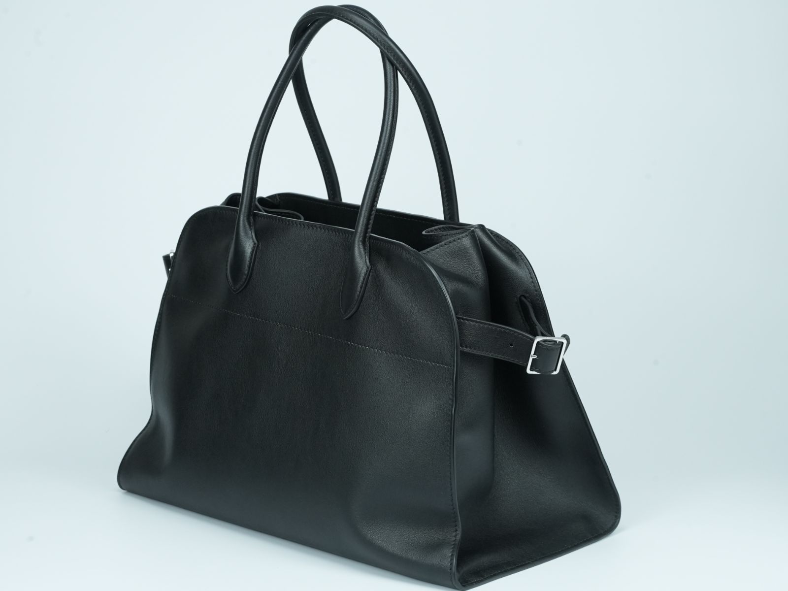 THE ROW ザロウ Margaux15 マルゴー15 ブラック トートバッグ THE ROW MARGAUX 15 黒（ザ・ロウ マルゴー 15）黒-グレイン
