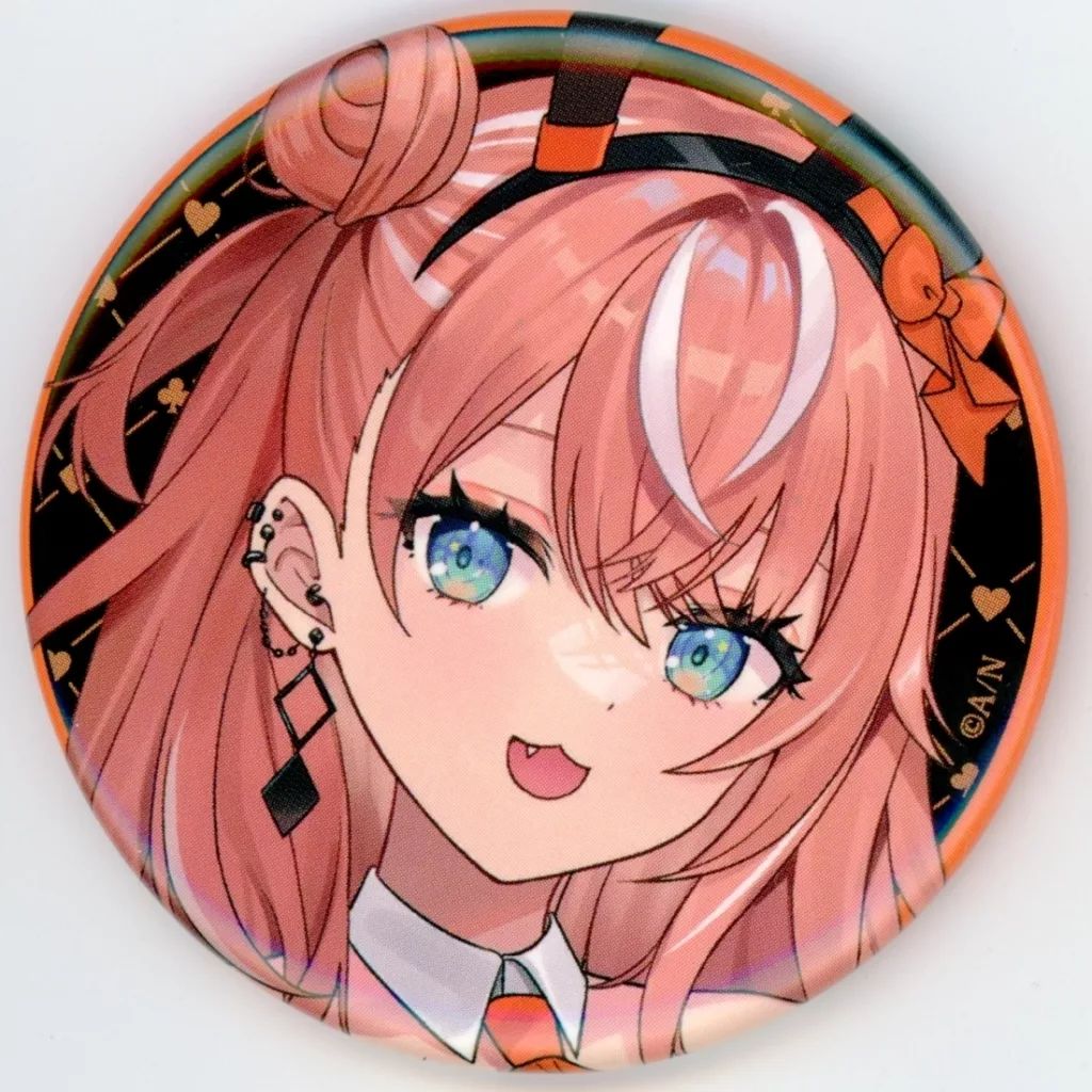 中古】バッジ・ビンズ 五十嵐梨花(等身) 缶バッジ 「DMMスクラッチ! に