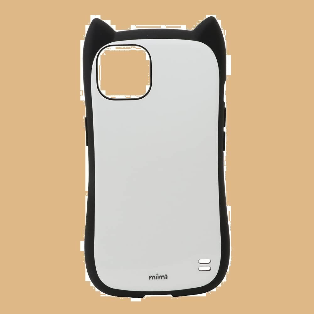 【人気商品】iPhone13 mini 専用 ケース カバー ハイブリッド ラスタバナナ 猫耳 ネコミミ 耐衝撃吸収 かわいい おしゃれ ストラップホール ホワイト アイフォン 13 ミニ スマホケース 6324IP154HB