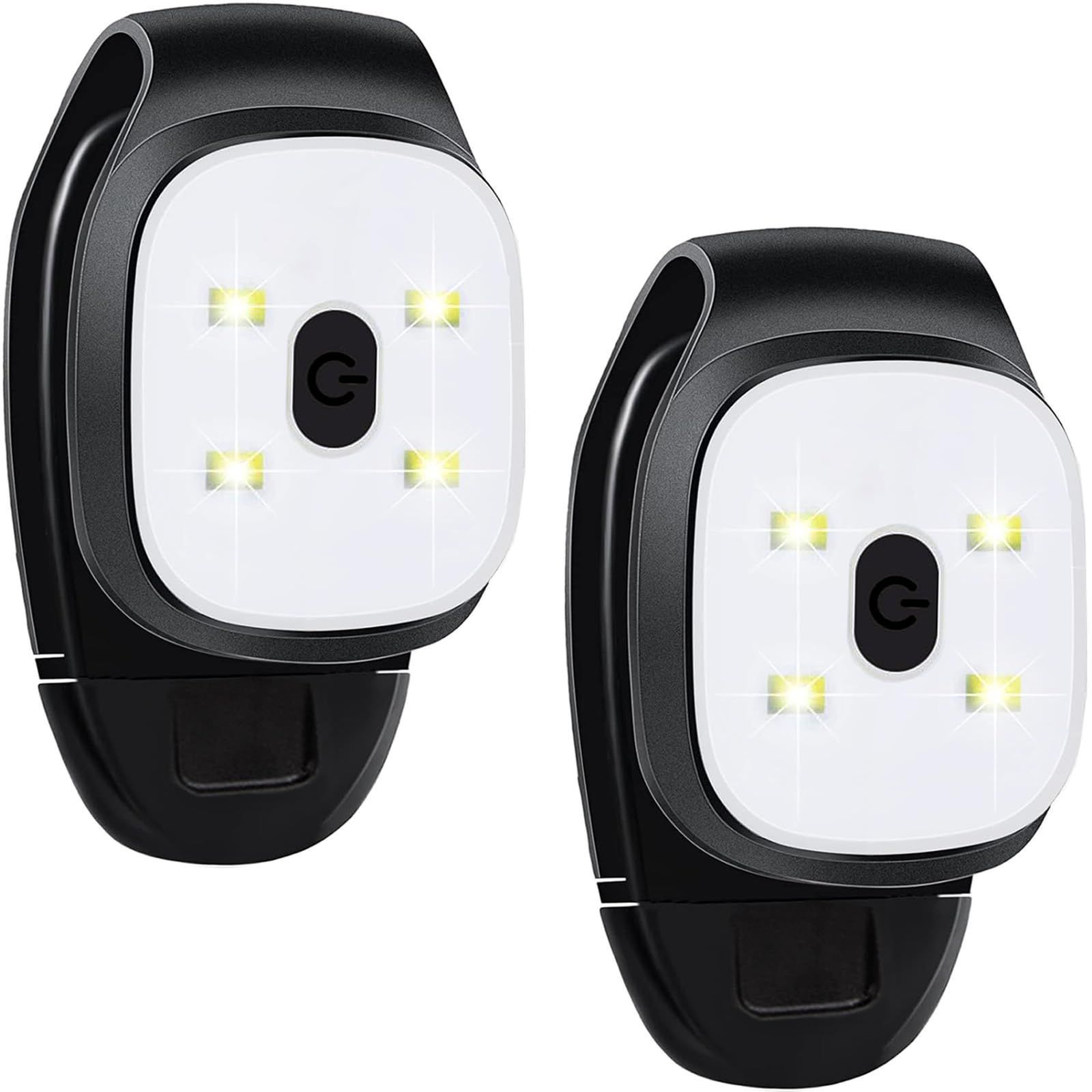 数量 ランニングウォーキングライト ジョギング 軽量 発光 ハイキング 夜間照明 3種類の照明モード キャンプ 充電式 USB 犬の散歩に LEDクリップライト 入 ランニングライト