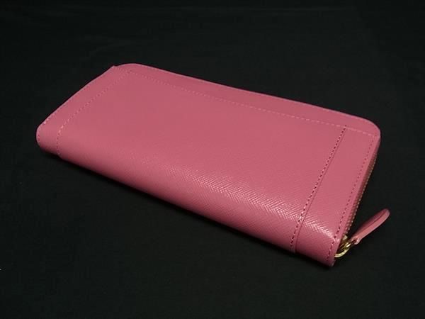 Samantha Thavasa サマンサタバサ プチチョイス レザー ラウンドファスナー 長財布 ウォレット ピンク系 BN4777