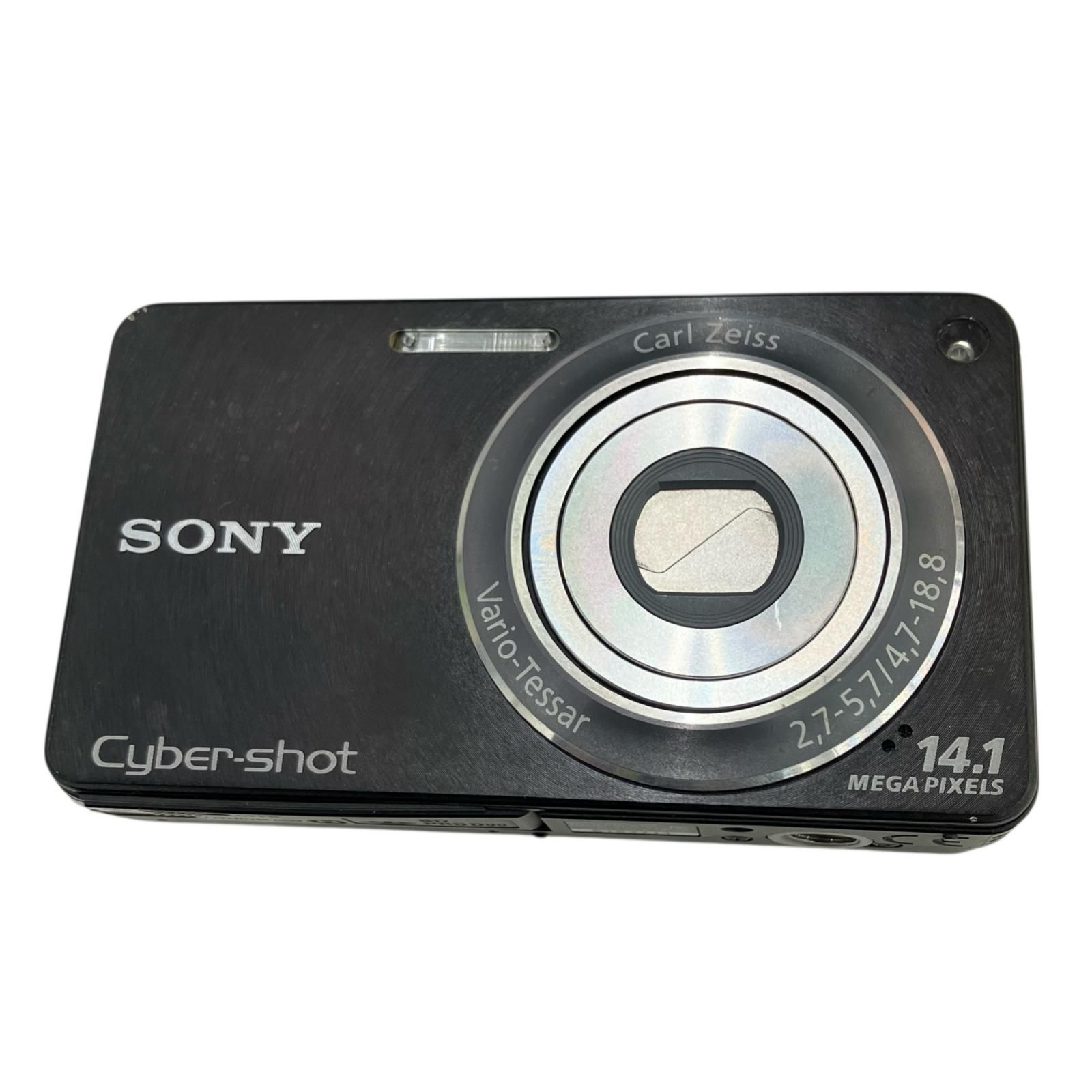 186000 動作未 SONY ソニー デジタルカメラ Cyber-shot DSC-W350 ブラック