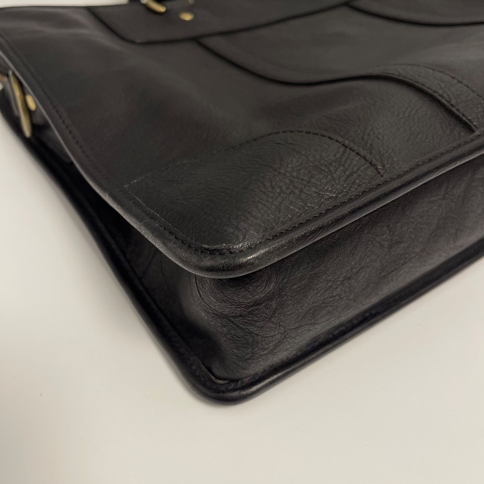 美品✨PORTER HERITAGE ビジネスバッグ レザー A4サイズ 黒 PORTER HERITAGE ポーター ヘリテージ レザービジネスバッグ