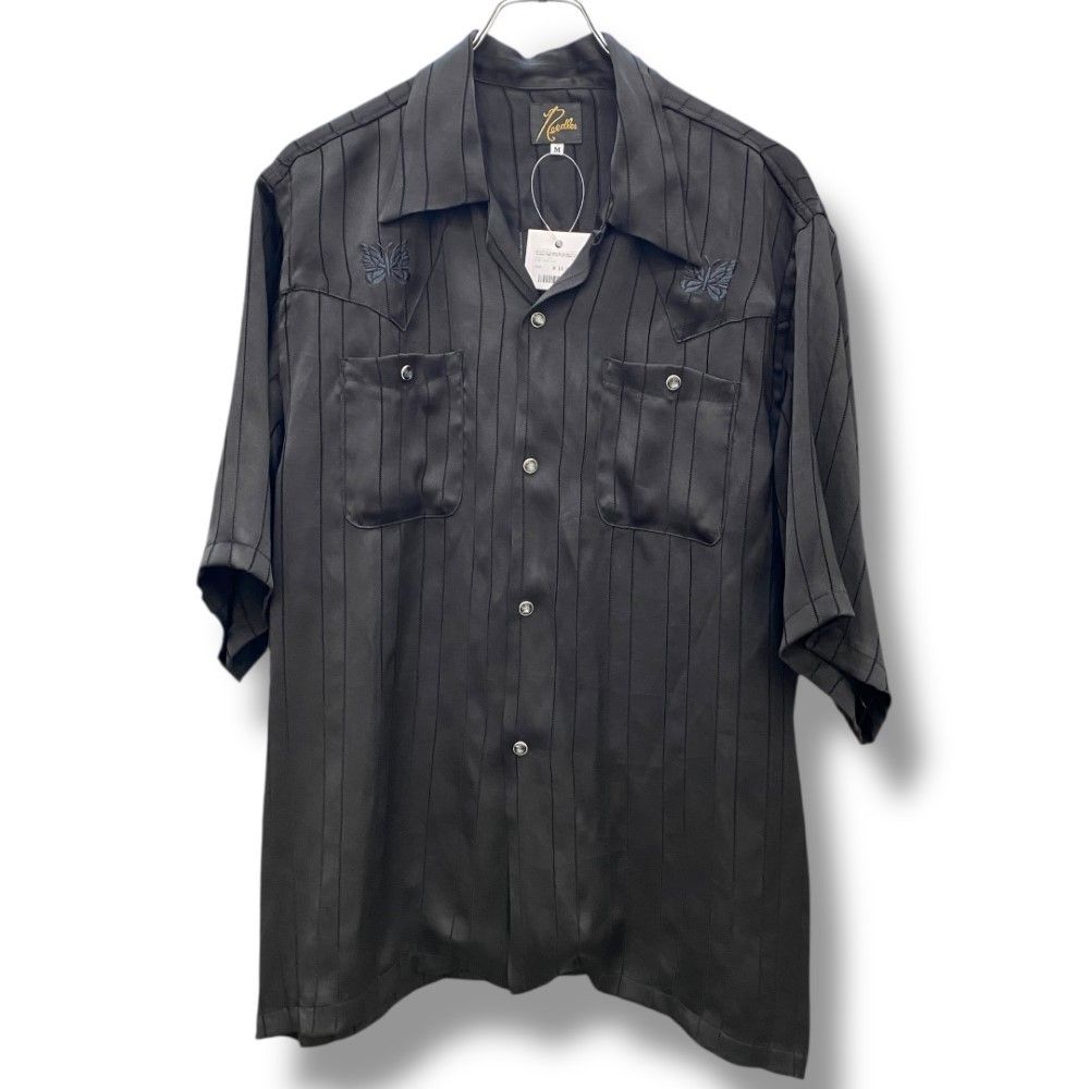 NEEDLES S S Cowboy One-Up Shirt TA CU PE Georgette Mサイズ ブラック OT202