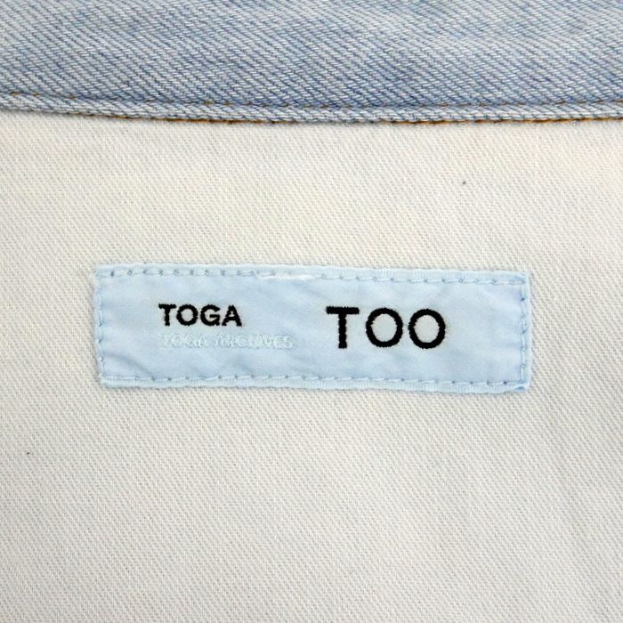TOGA TOO トーガ 国内正規 24SS Denim large shirt デニムラージ