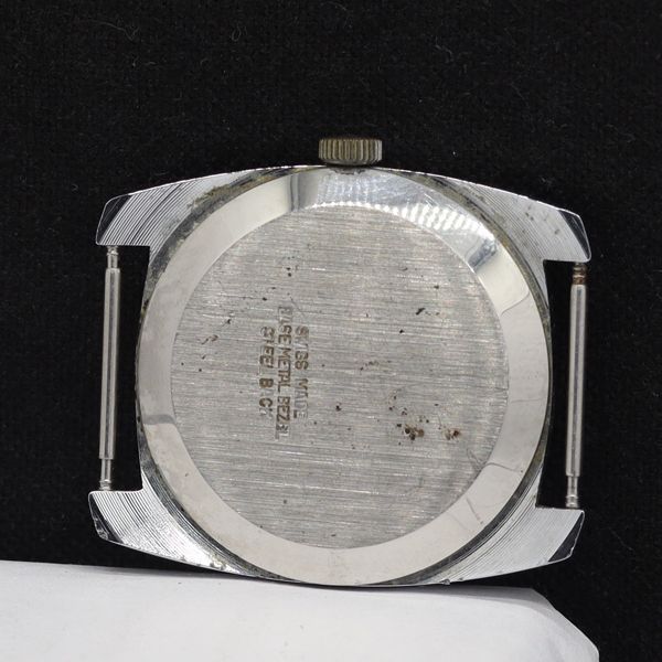 アーバンロカルノ 手巻き ローマン ラウンド スイス製 アンティーク 白文字盤 メンズ腕時計 Stu