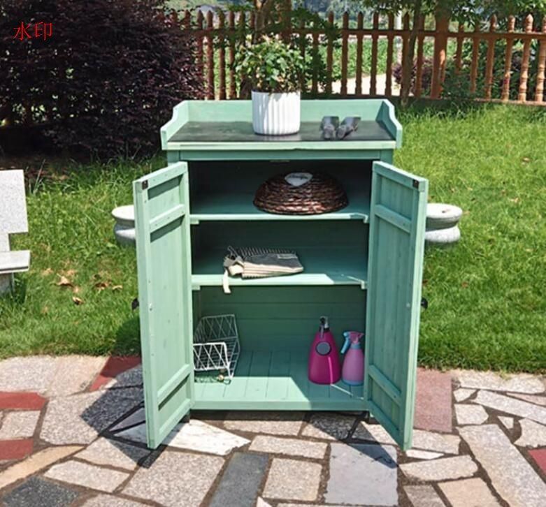 引き戸 キャビネット戸外 戸棚 収納棚 花道具箱 雑物棚 防腐多層木