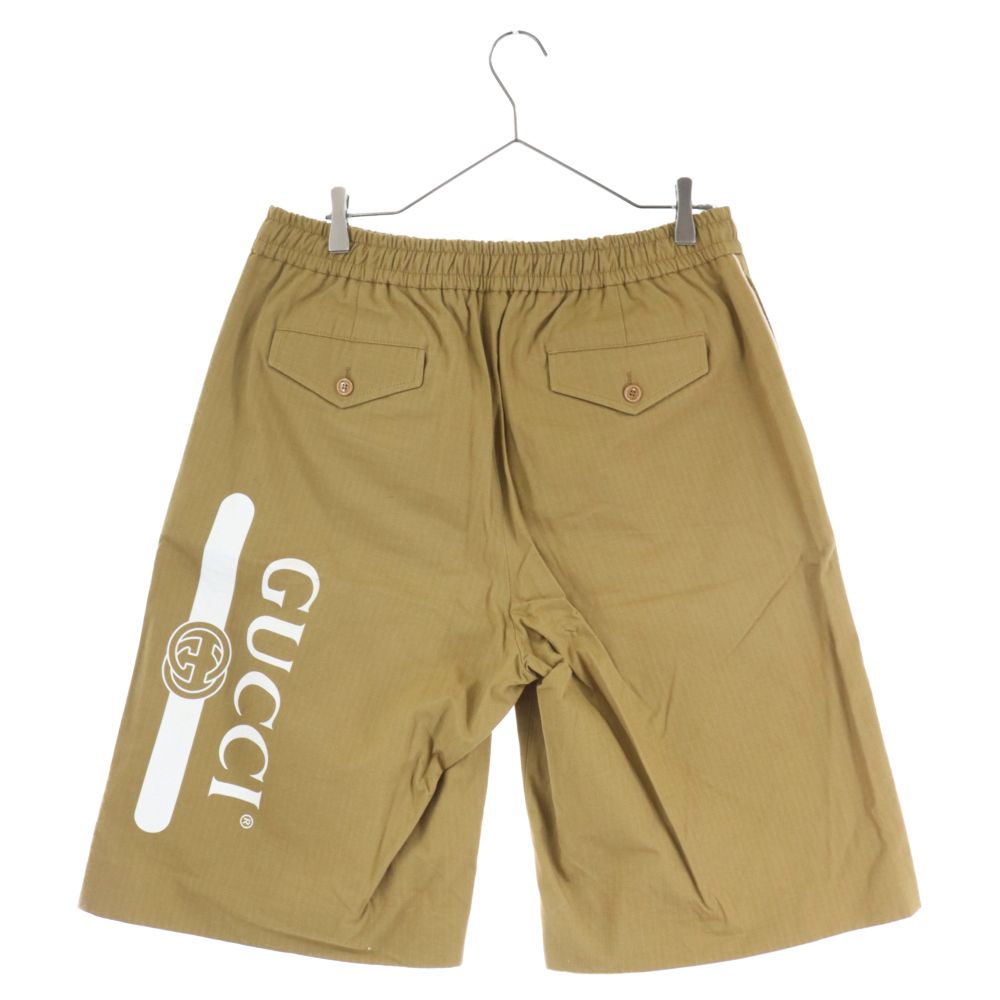 GUCCI (グッチ) PRINTED LOGO LEG SHORT プリンテッドロゴレグショーツ