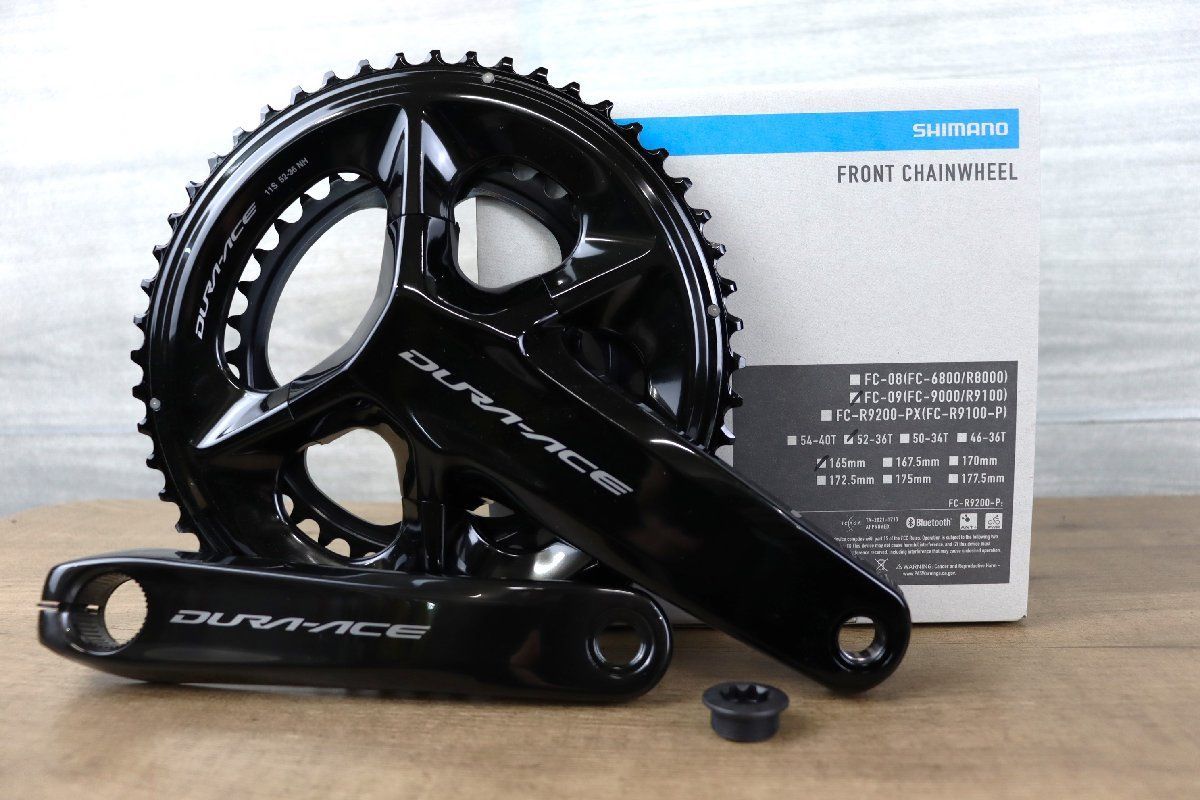 FD22 新品 SHIMANO DURA-ACE シマノ デュラエース FC-09 FC-9000 FC-R9100 165ｍｍ 52-36T 11S  クランクセット 対策品 cicli17 - メルカリ