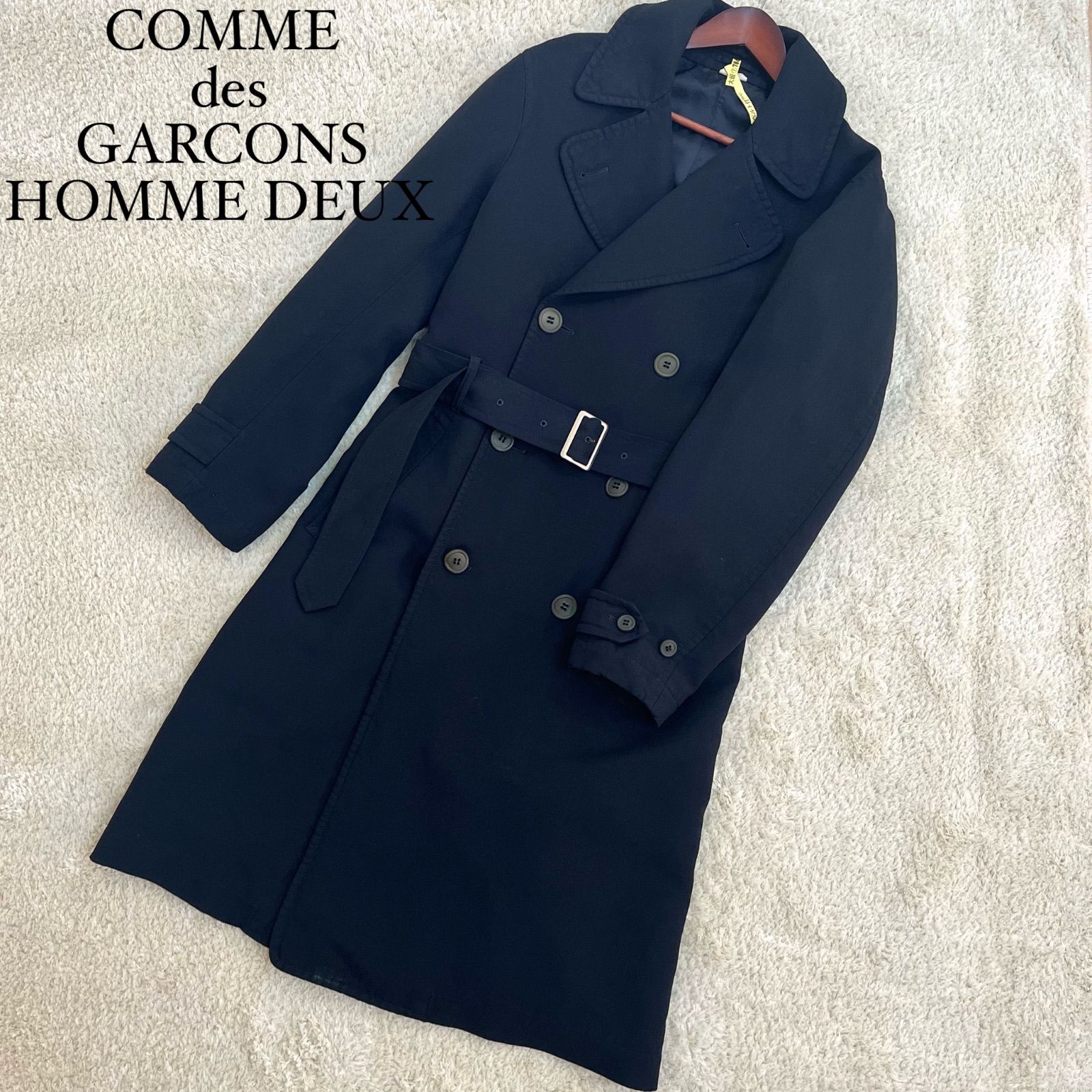 COMMEdes GARCONS HOMME DEUX ポリ縮絨トレンチコート COMMEdes GARCONS HOMME DEUX ポリ縮絨トレンチコート
