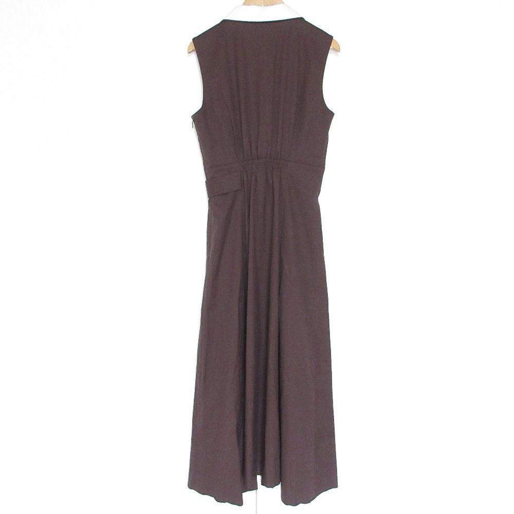 25SS SNIDEL スナイデル レイヤード ワンピース SWFO252075 サイズ0 バーガンディ レディース 古着