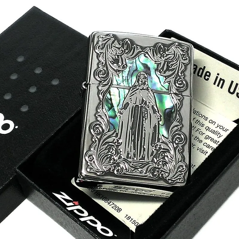 ZIPPO アラベスク シェルマリア 銀 ジッポ ライター シルバー ZIPPO アラベスク シェルマリア 銀 ジッポ ライター シルバー