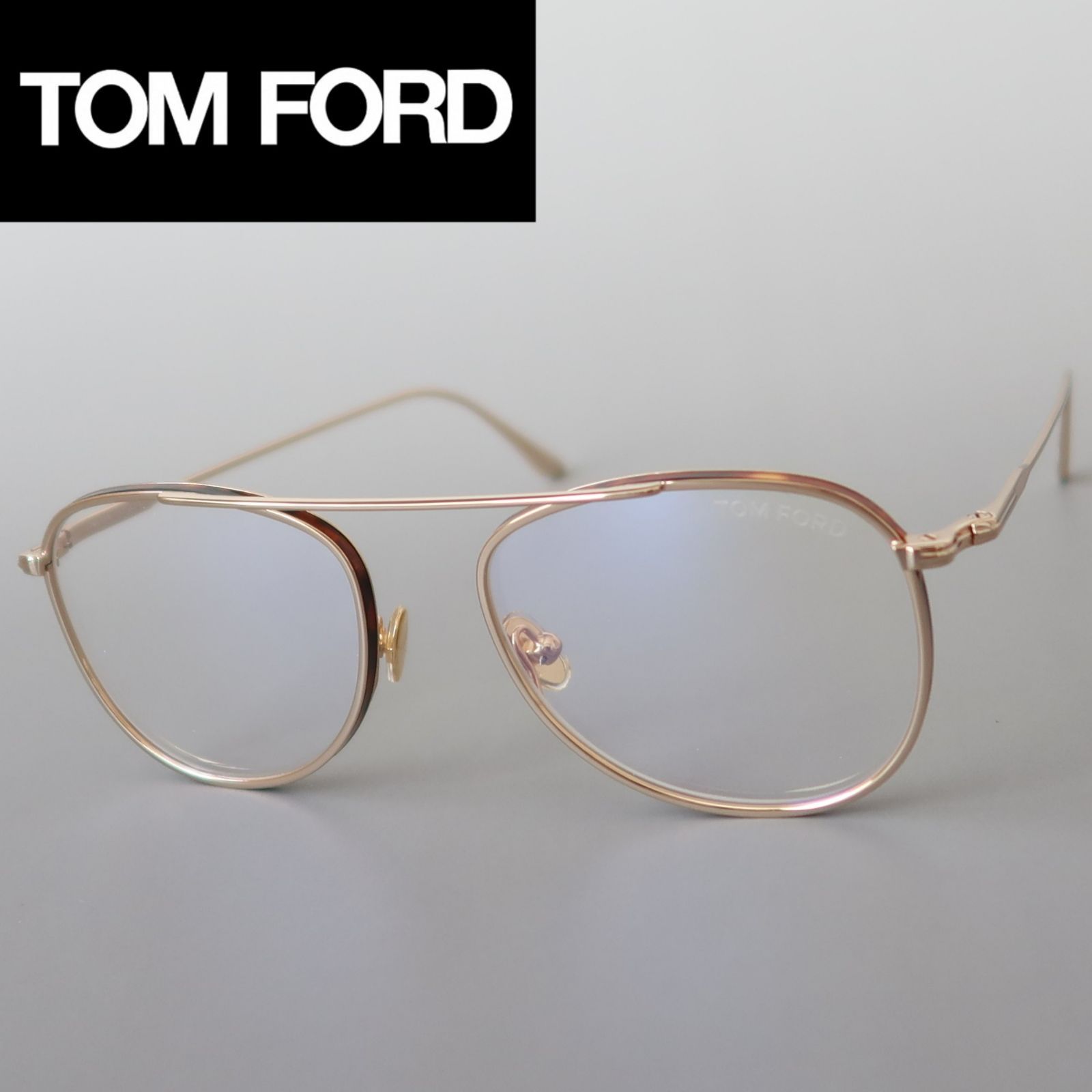 トム フォード ブラウン×ゴールド 眼鏡
