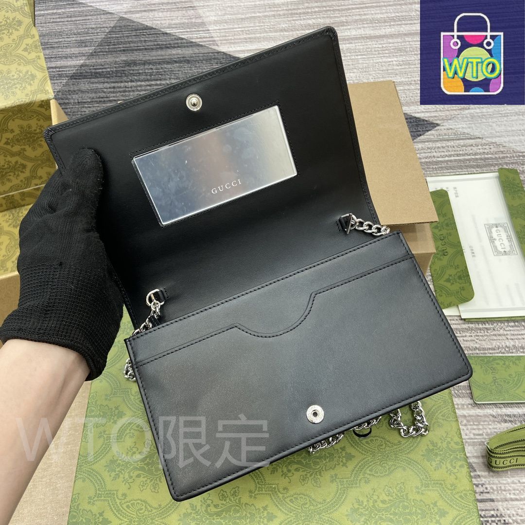 専用　マーモントウォレット 本日限定特価】GGマーモント チェーンウォレット ブラックレザー