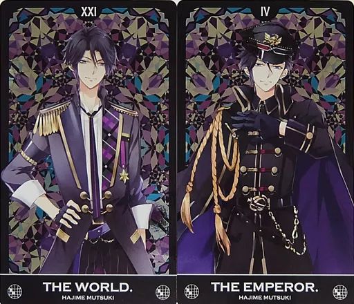 中古】キャラカード 睦月始 帝国特製メタルタロットカード2枚セット