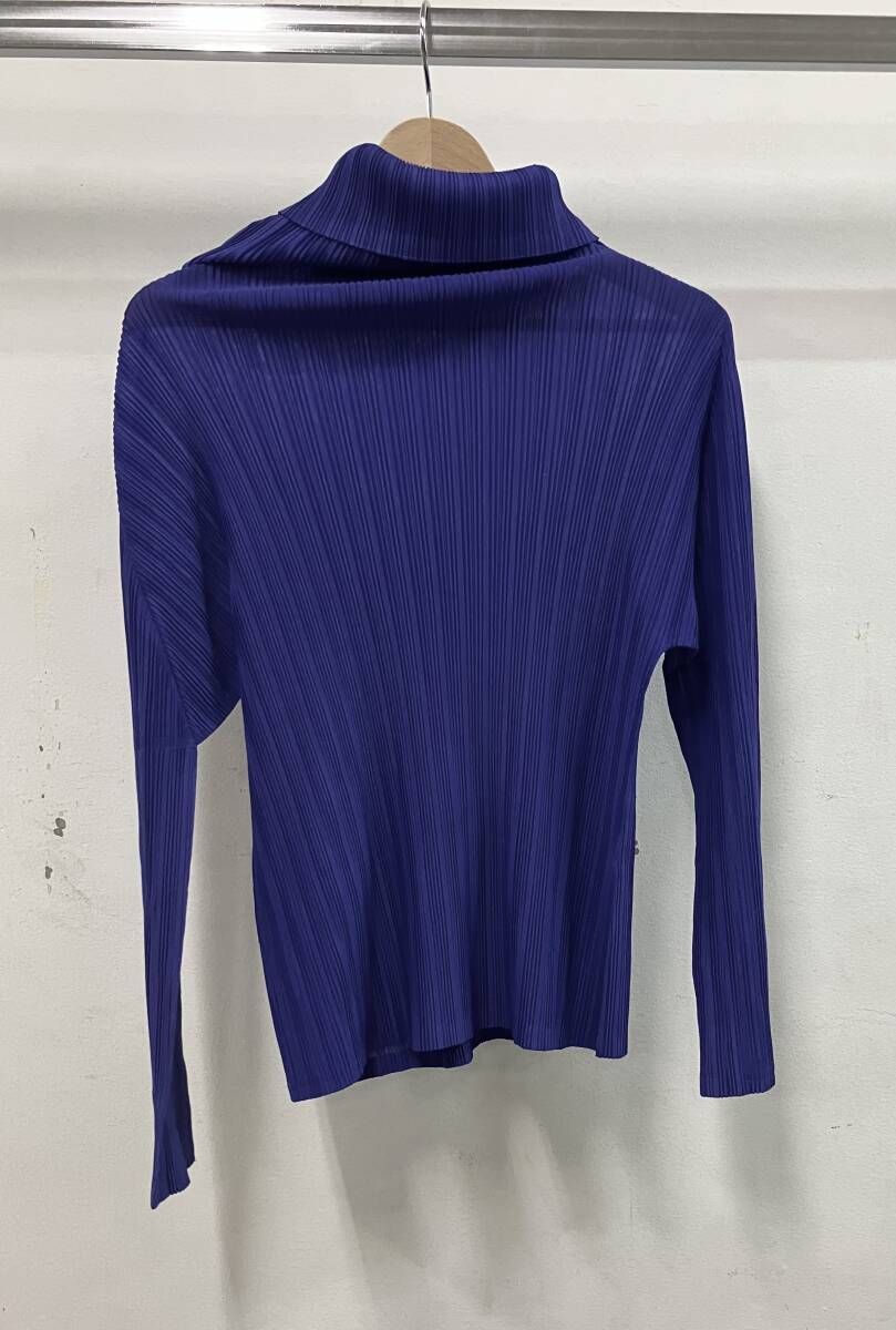 ISSEY MIYAKE イッセイミヤケ PLEATS PLEASE プリーツプリーズ PP93-FK354 長袖Tシャツ カットソー サイズ3 パープル