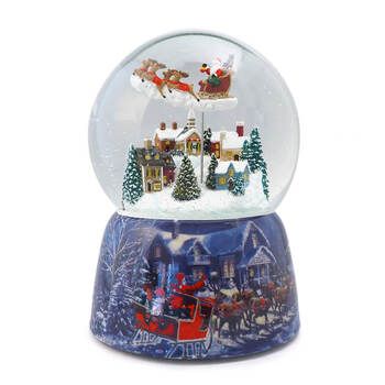 サンタ オーバータウン ミュージカルスノードーム クリスマス Roman