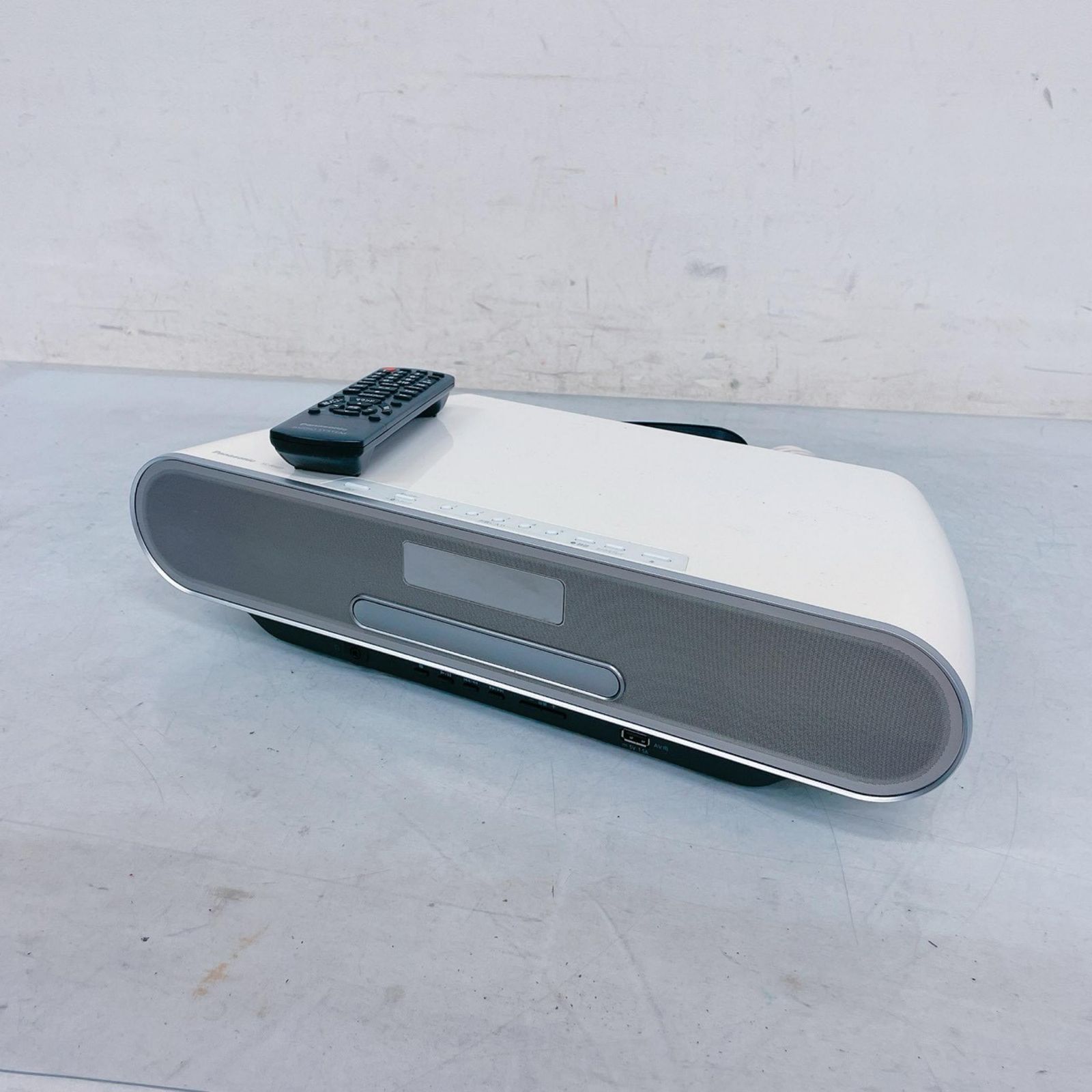 Panasonic パナソニック ステレオシステム コンパクト CDプレイヤー SC-RS60 オーディオ機器 ホワイト 動⚪︎