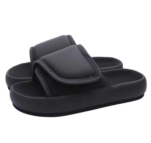 YEEZY (イージー) SEASON 7 GRAPHITE NYLON SLIPPER BLACK ローカットナイロンサンダル ブラック