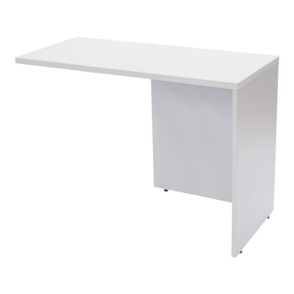 サイドデスク ワークデスク専用 L字型 約W45×D100×H73.5 L字デスク L型 L字用 連結天板 連結 オフィスデスク パソコンデスク PCデスク 約W450×D1000×H7 f3-45100 (カラー:ホワイト)(設置個所:2：ライト(