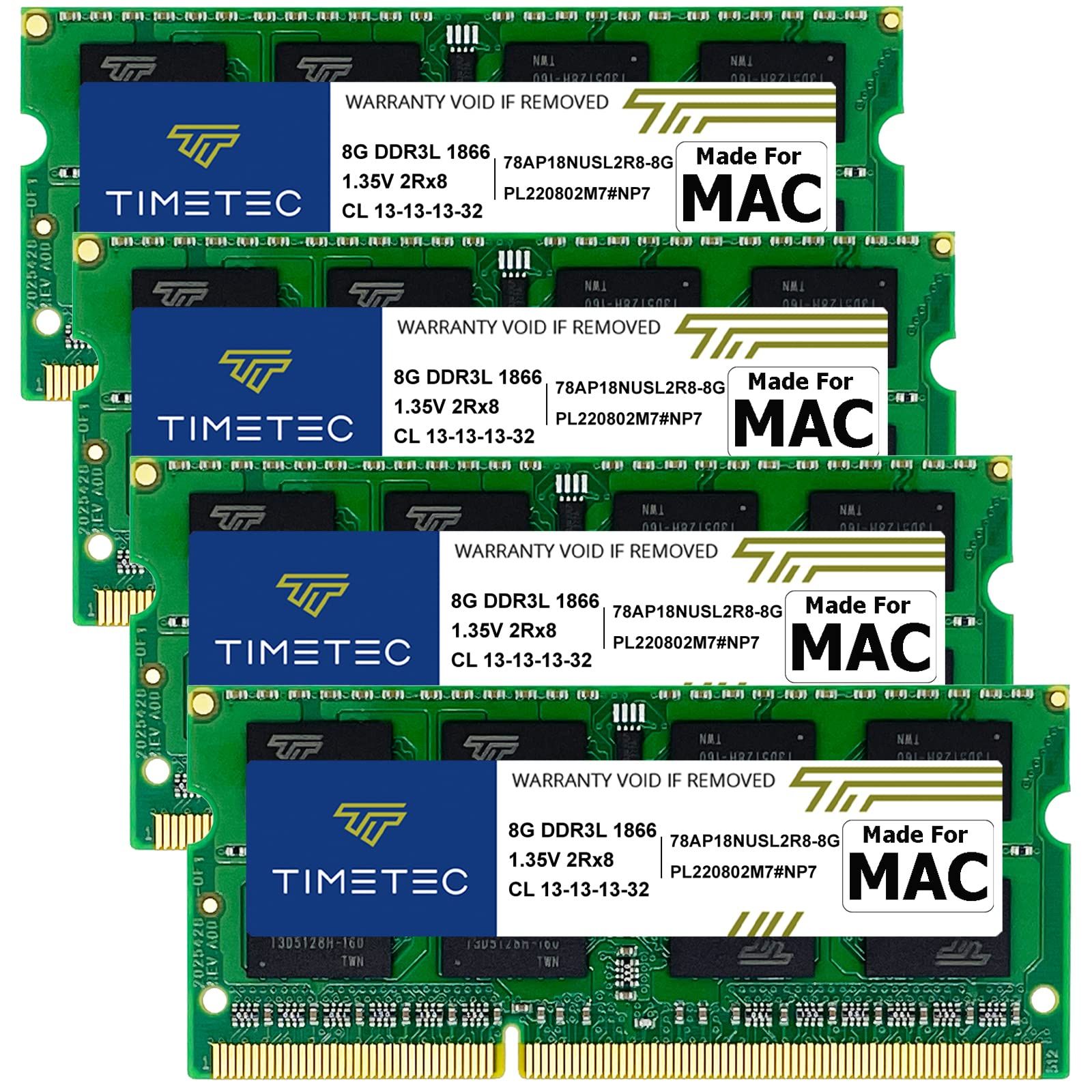 Timetec Hynix IC 32GB キット(4x8GB) 小売 適合機種: Apple Late 2015