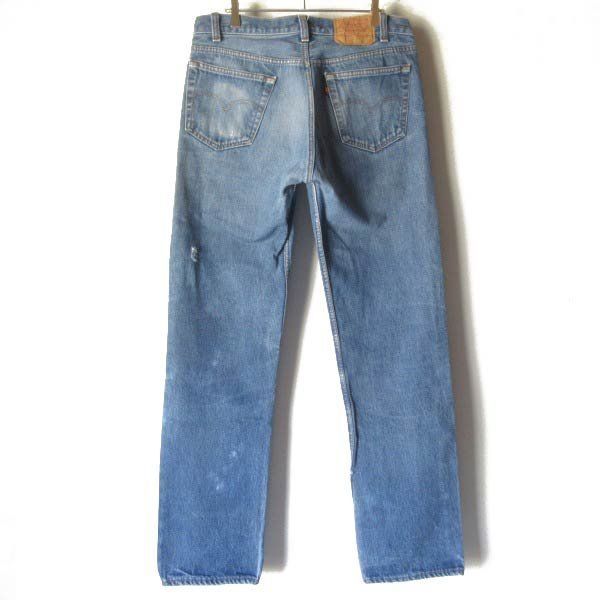 1985年製 USA製 リーバイス 501 ハチマル 激ヒゲ 実寸W33 L32 裾