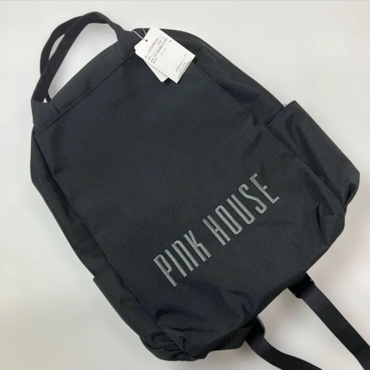新品未使用】ピンクハウス 黒 ロゴ刺繍 リュック/2025年 秋 - メルカリ