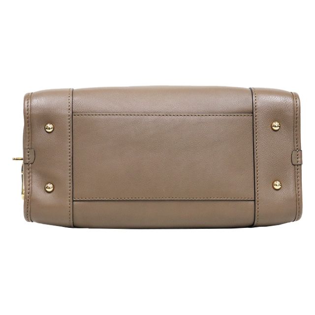 ロエベハンドバッグ ロエベ LOEWE アマソナ28 ハンドバッグ レザー 茶 ゴールド金具