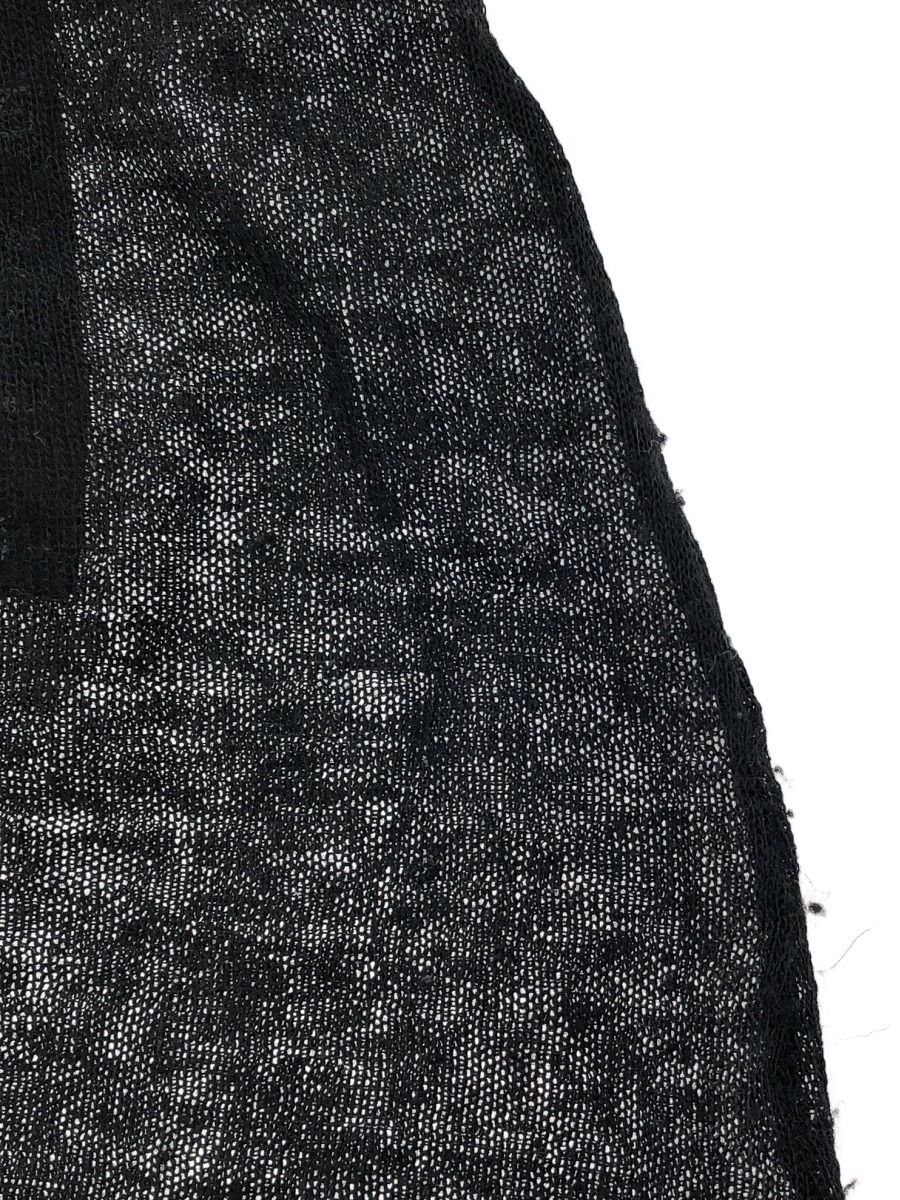 VERMEIL par iena 24080938562030 シアー アルパカmix ロングスカート レディース ブラック GULLKHAN_COM