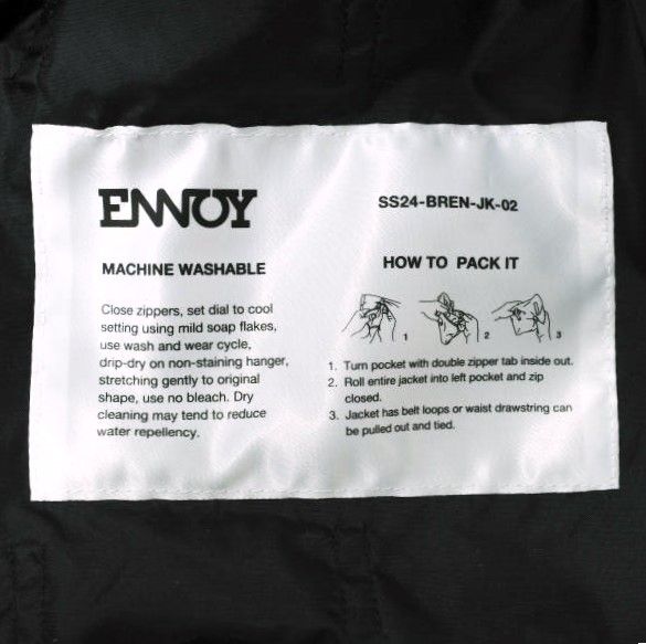 THE ENNOY PROFESSIONAL ザ エンノイ プロフェッショナル 24SS 日本製
