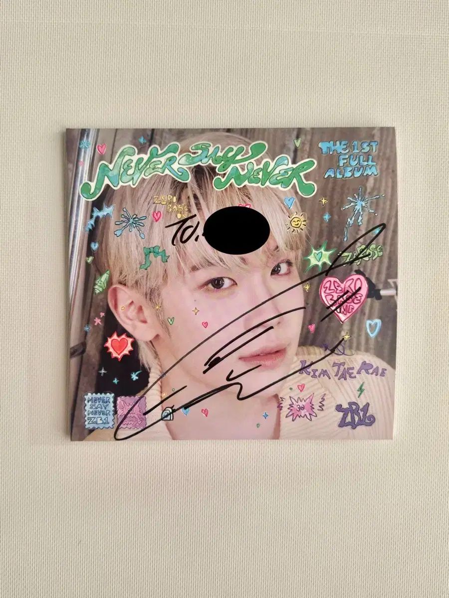 zerobaseone テレ サインポラ ZEROBASEONE [MELTING POINT] KIM TAERAE Autographed Signed Album