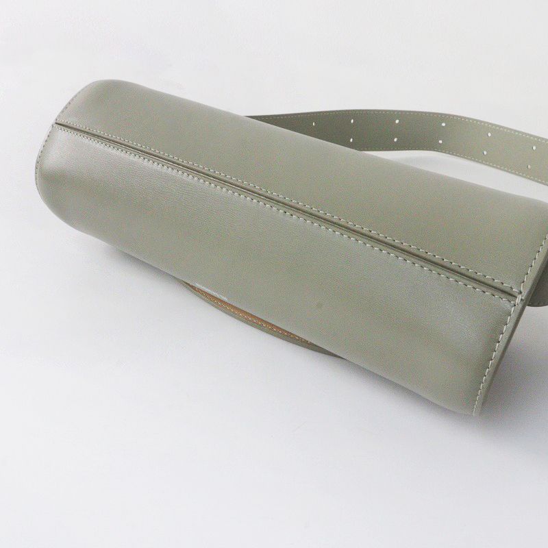 極美品 ジルサンダー Jil Sander Cannolo スモール/カーキ カンノーロ 