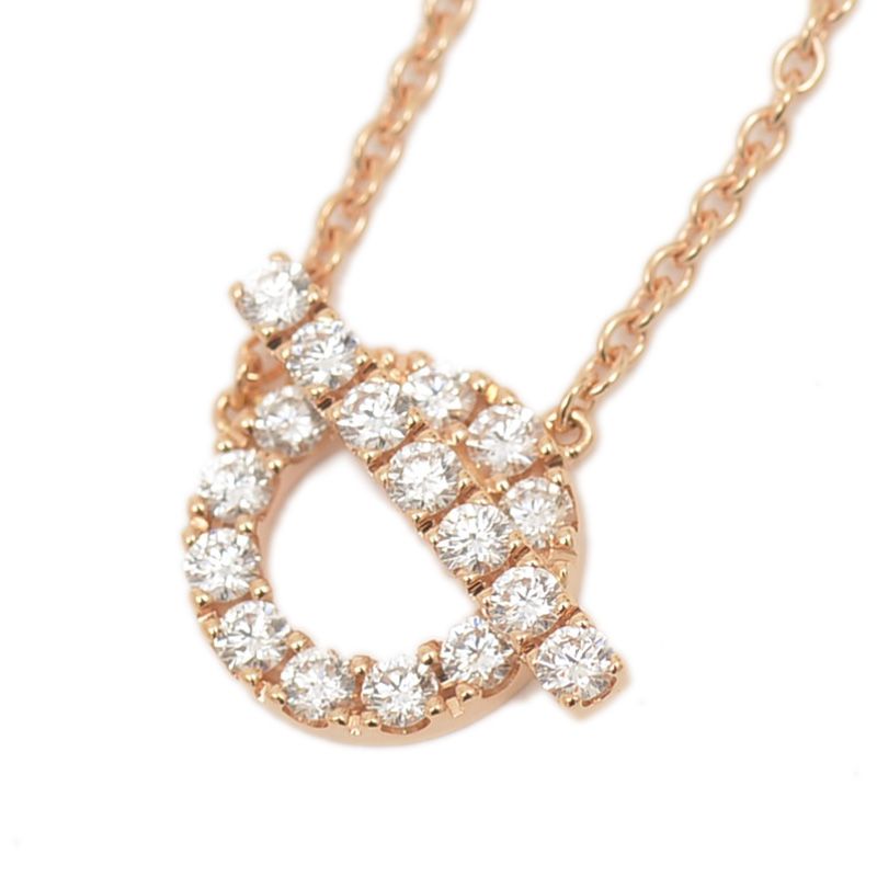 エルメス フィネス ネックレス K18PG/ダイヤ 0.46ct H219315 - メルカリ 