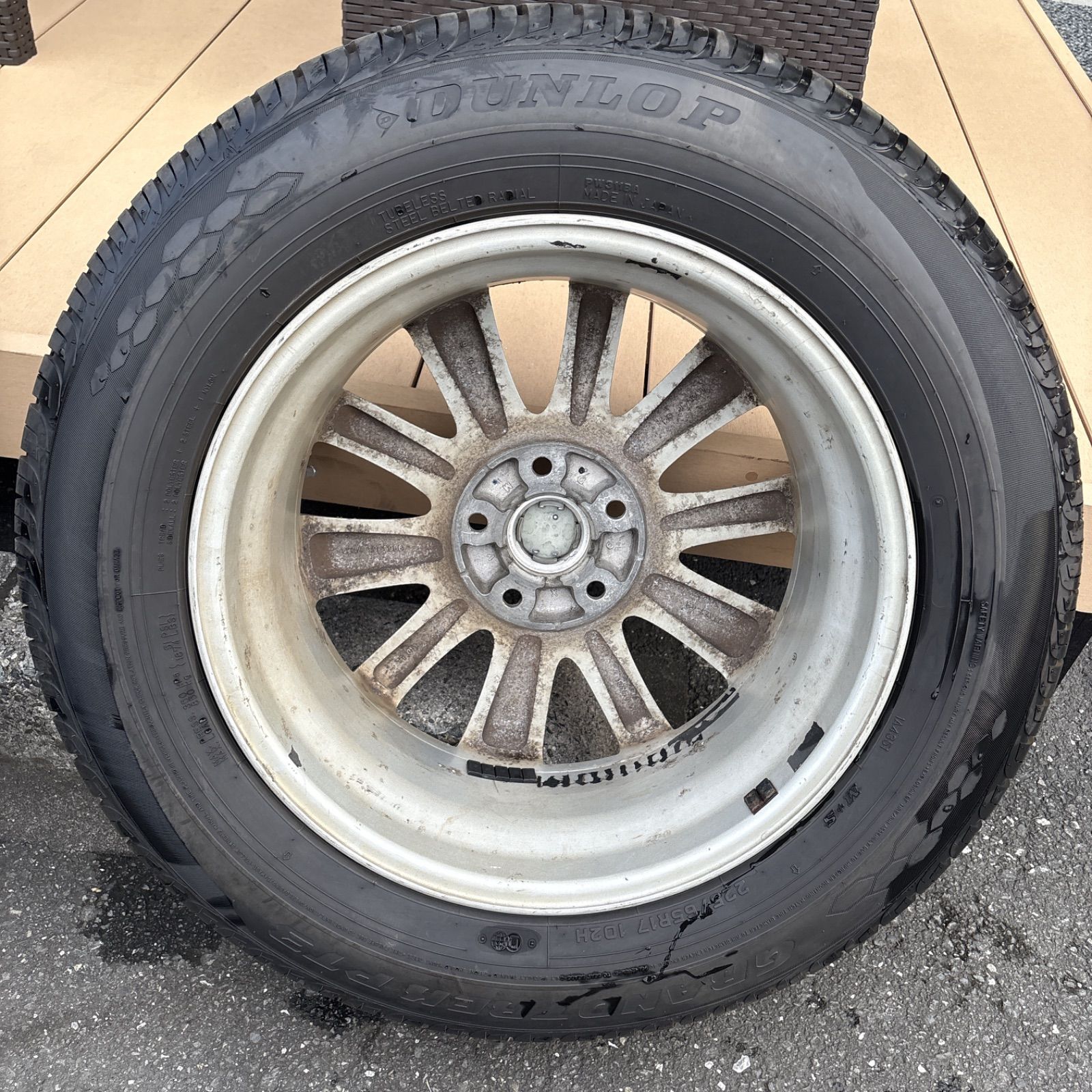 Mazda 17インチホイールタイヤセット 4本 Mazda 17インチホイールタイヤセット 4本 ばり溝 美品 スタッドレス