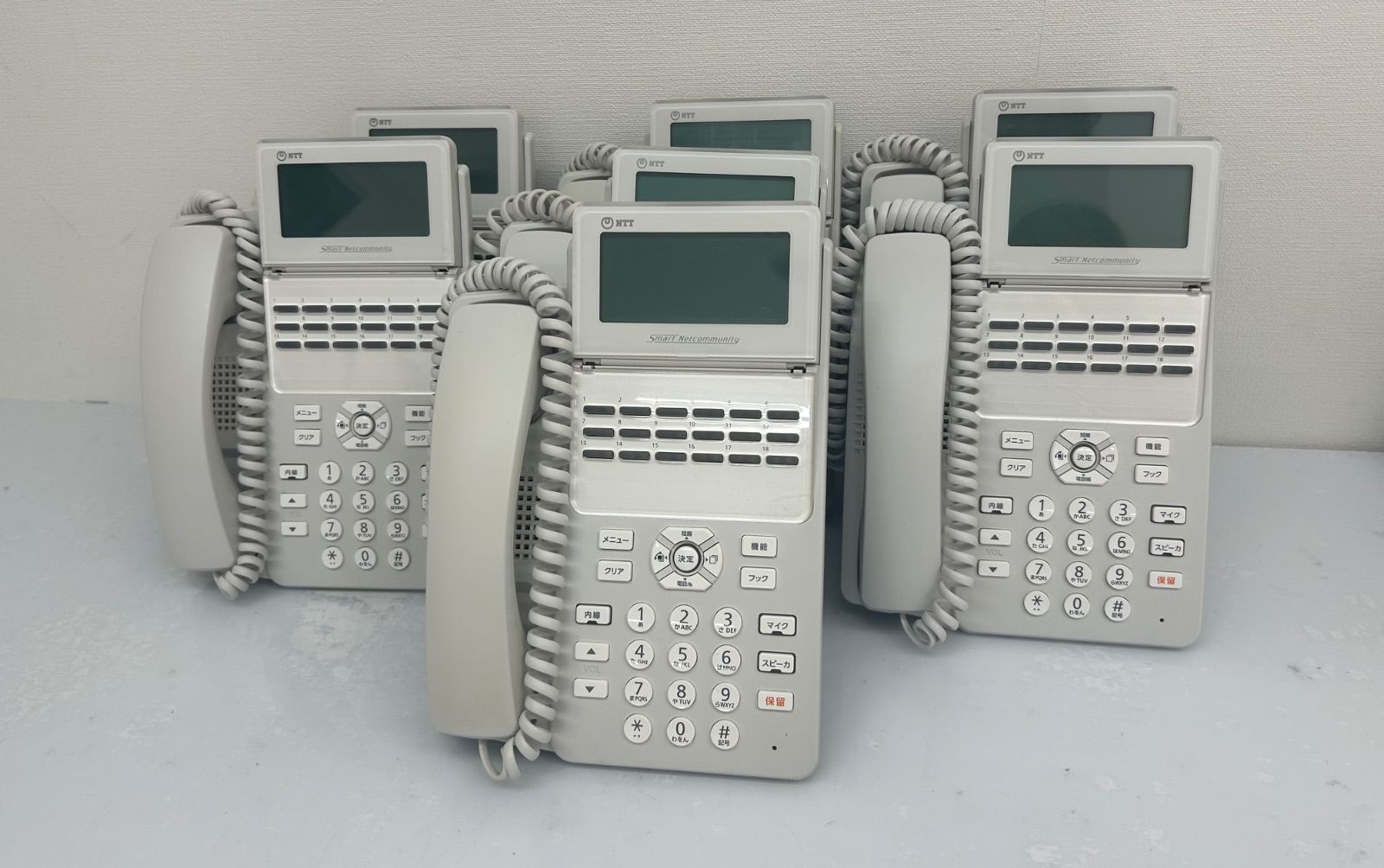 Riiiページ A1-(18)STEL-(1)(W) 電話機 7台セット - メルカリ NTT A1-18STEL-