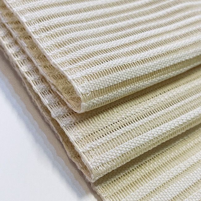 ☆ 新品 美品 名古屋帯 夏 絽 ベージュ 矢羽☆ r696 - メルカリ 