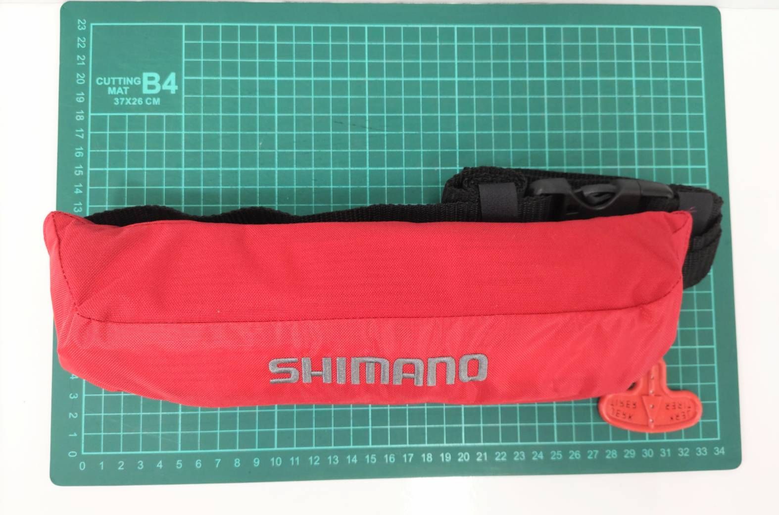 美品】シマノ 自動膨張ライフジャケット ウエストタイプ VF-053V