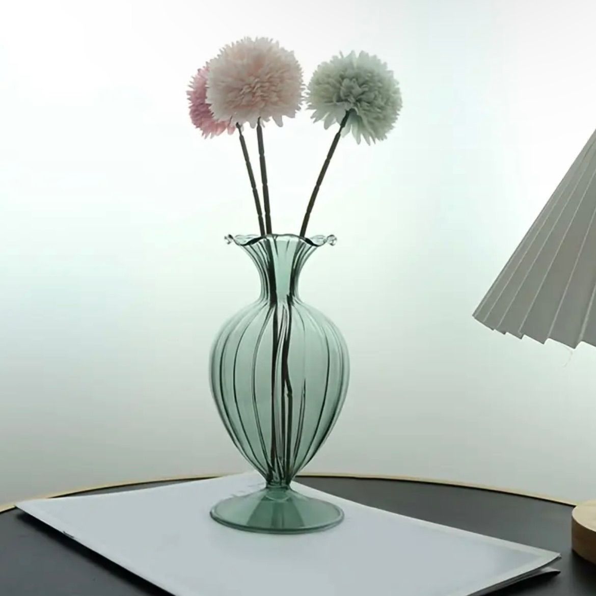 【美品】バカラ　フラワーベース　 花瓶 プートンドール　一輪挿し キントー フラワーベース LUNA ベース 80×70mm 170ml 一輪挿し