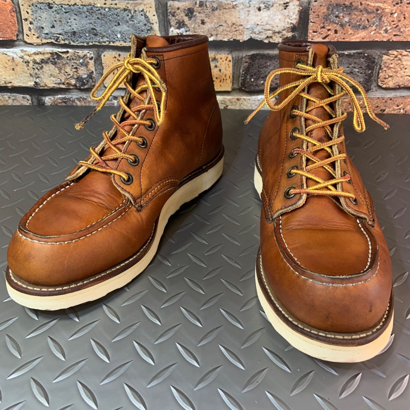 REDWING 875 モックトゥワークブーツ 1999年製 US7E JP25㎝ レッドウイング アメリカ製 25J12-875