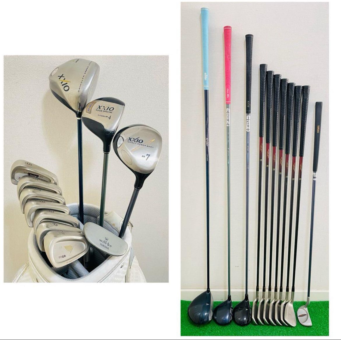 8845 XXIO PRGR YAMAHA ゼクシオ プロギア ヤマハ 女性用 レディース 右利き ゴルフクラブ11本セット フレックスL キャディバッグ