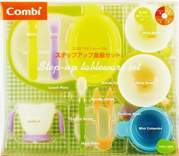【新品未使用】レミーのおいしいレストラン 食器コンプセット プレート&スプーン Combi(コンビ) ベビーレーベル ステップアップ食器セットC 【公式通販】