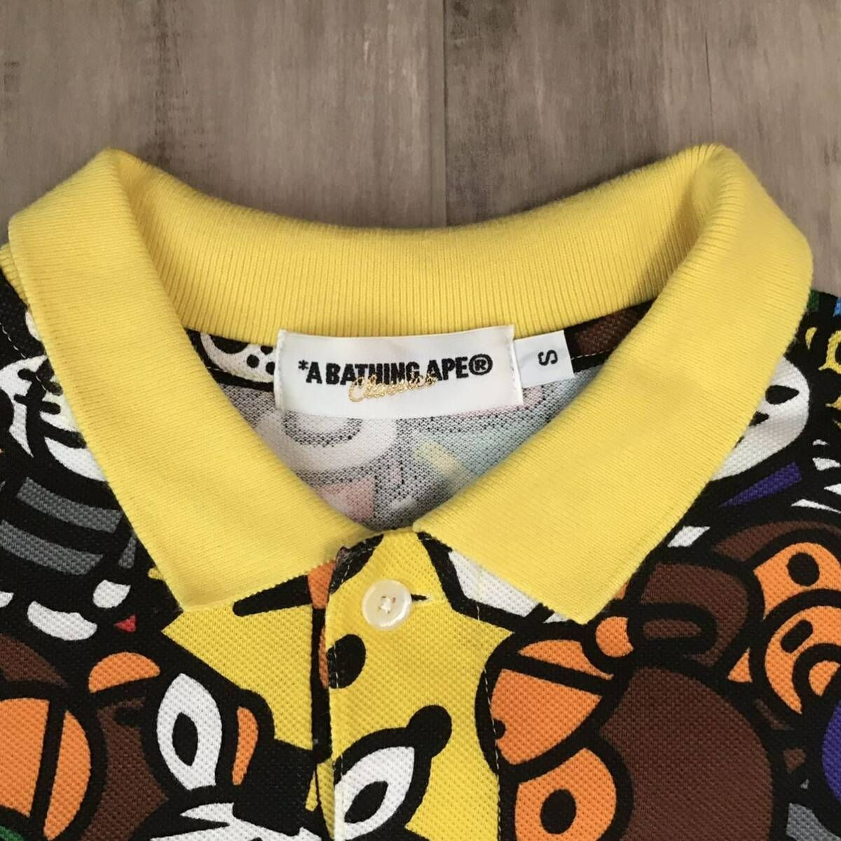 超希少A BATHING APE レオパード柄ポロシャツ 超希少！A BATHING APE レオパード柄ゼブラ柄ポロシャツ
