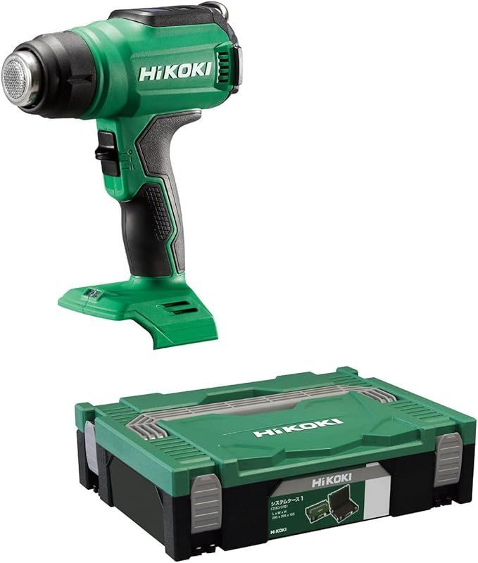 HiKOKI ハイコーキ 18V コードレスヒートガン 温度調節 風量切替機能付 ノズル3種付 蓄電池 充電器別売 ケース付 RH18DA NNP