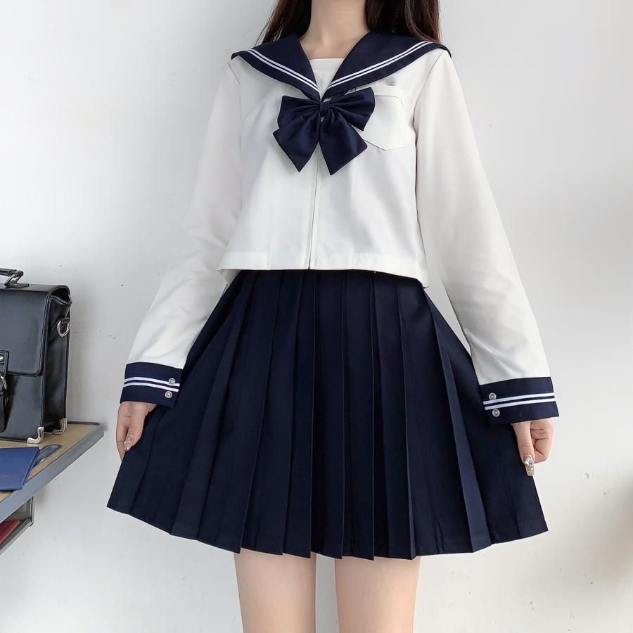 コスプレ衣装セット 制服スタイル Amazon.co.jp: 明日小路 セーラー服 Jk制服 コスプレ衣装 明日