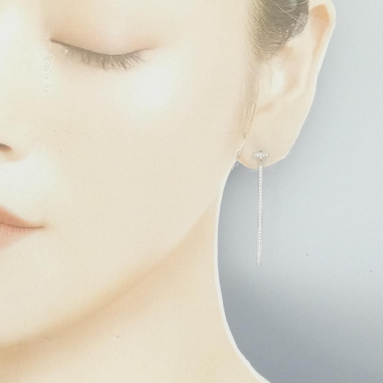 tara Tiffany & Co. シルバーTワイヤーバーピアス tara Tiffany & Co