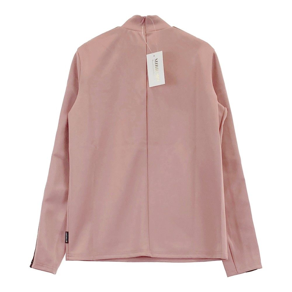 サイズ：S MIRROR9 ミラーナイン ハイネック 長袖Tシャツ ピンク系